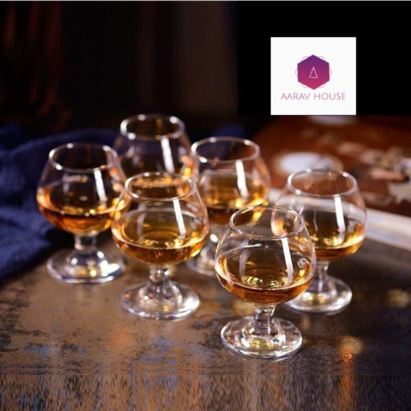 60% Off on Luxury Clear Brandy Glass, [6-Pack]