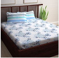 50% Off on Cotton Candy Double Bedsheet - Amazon